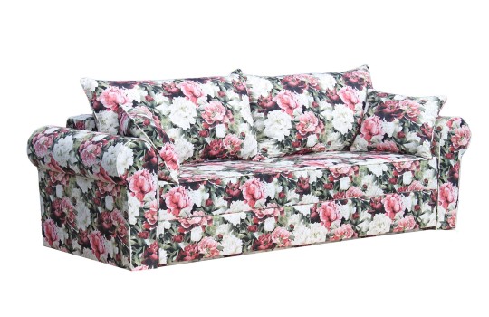 Klasyczna sofa w kwiaty 