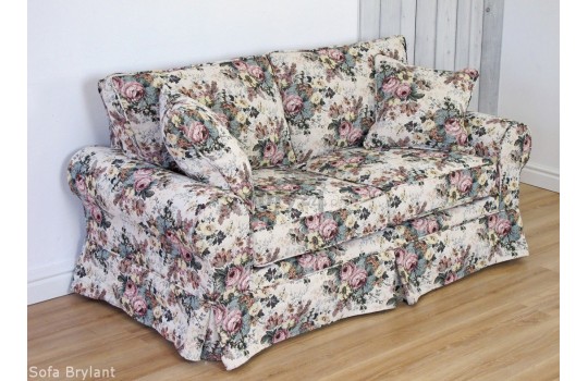 Sofa Brylant w klasycznych kwiatach 