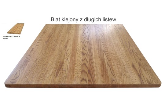 Blat z długich listew