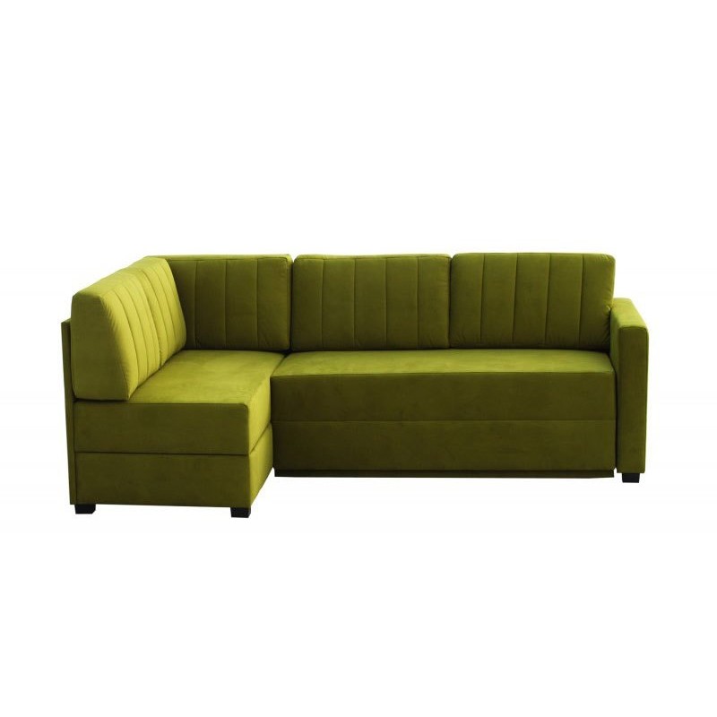 Zielony narożnik z funkcją spania Grafen 130 x 200 cm