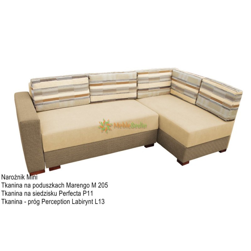 Mały narożnik w dwóch kolorach Mini