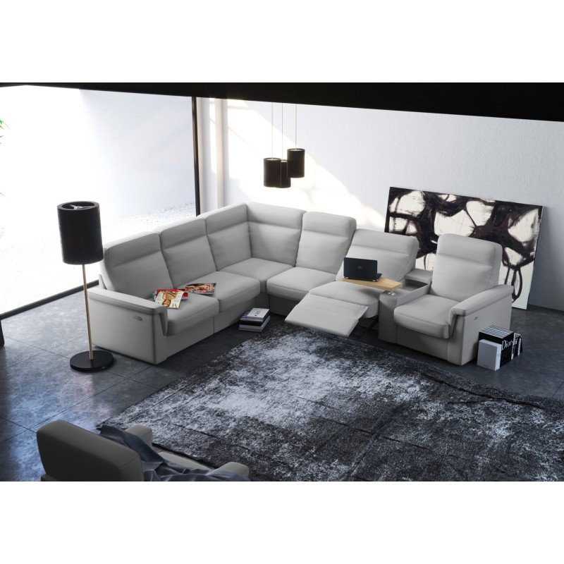 Narożnik z barkiem Ebro 285 x 321 cm, f. relaks 