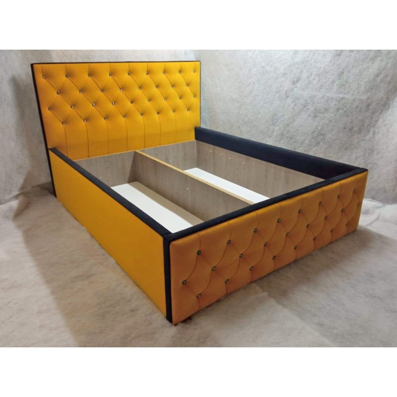 Łóżko tapicerowane z pojemnikiem Elise 