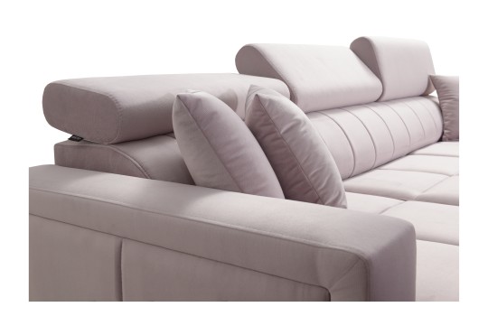 sofa z regulowanym oparciem 