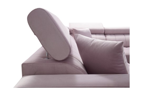 kanapa z regulowanymi zagłówkami 