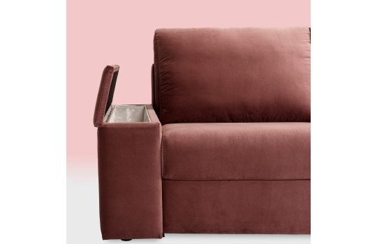 sofa z otwieranym pojemnikiem 