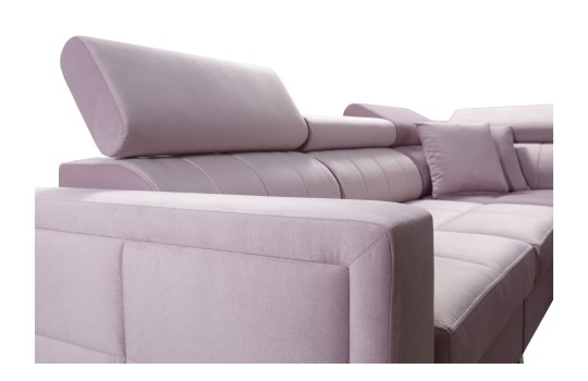 sofa z regulowanym oparciem 