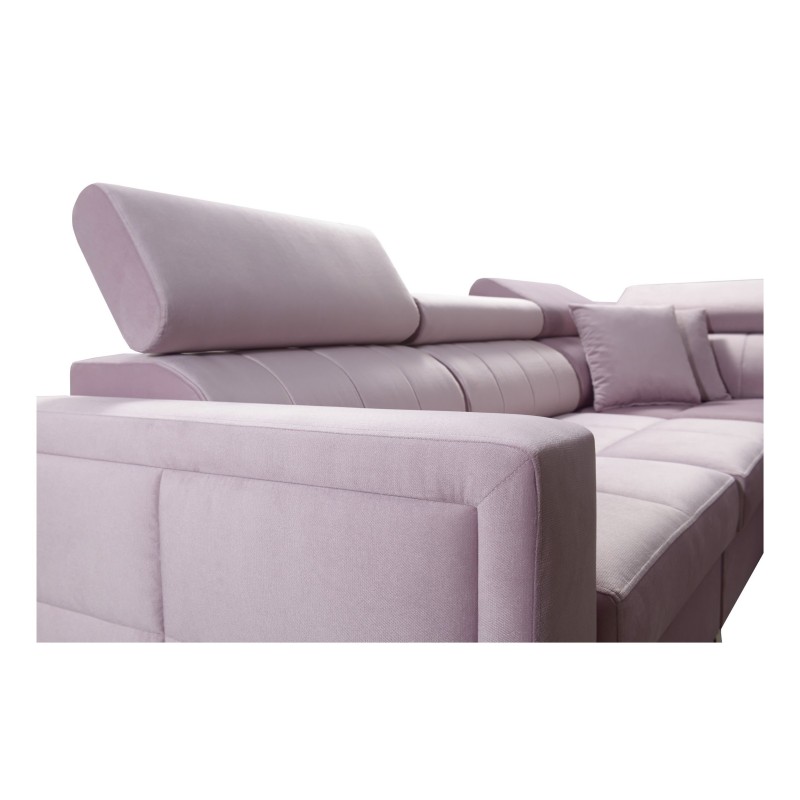 sofa z regulowanym oparciem 