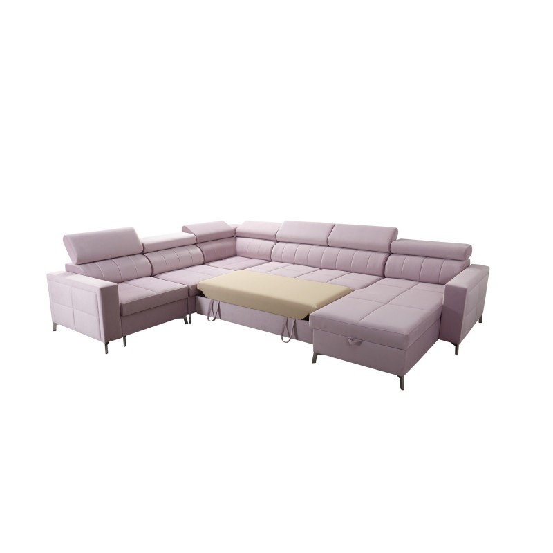 sofa z wygodną powierzchnią do spania 