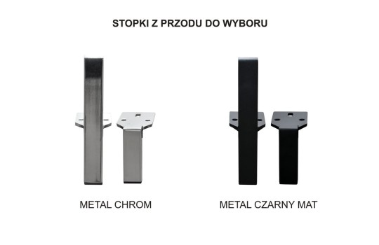 narożnik na modnych wysokich nóżkach 