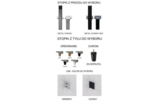 sofa z dodatkami do wyboru Demeter 