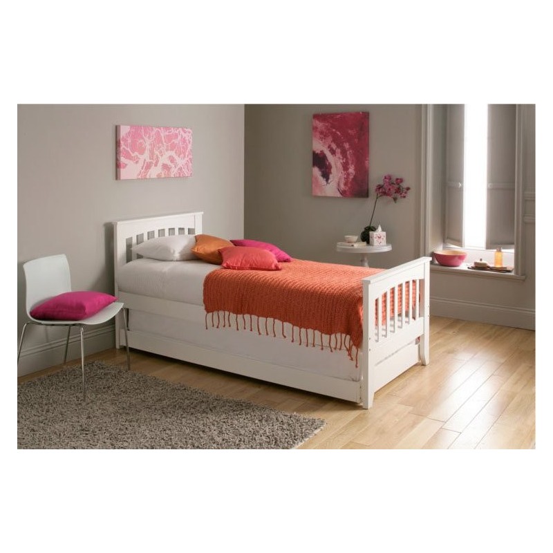 Łóżko podwójne z wysuwaną szufladą Alpina