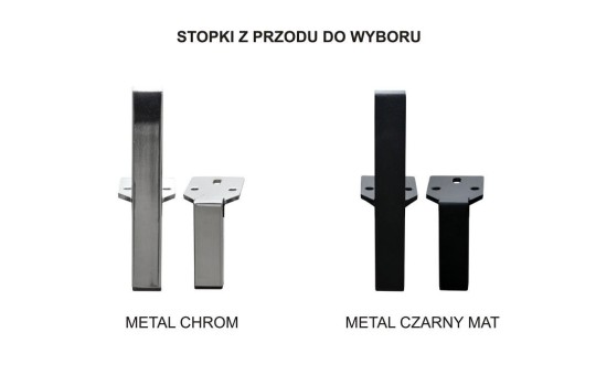 sofa na metalowych nogach Demeter 