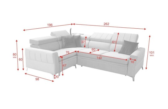 sofa do niewielkiego salonu Tuluza 