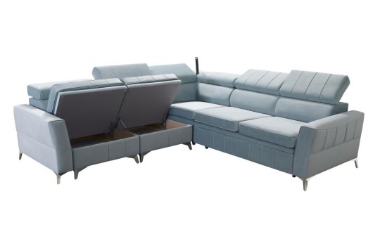 sofa z dwoma schowkami na pościel 