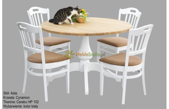 Stół dębowy i 4 krzesła 