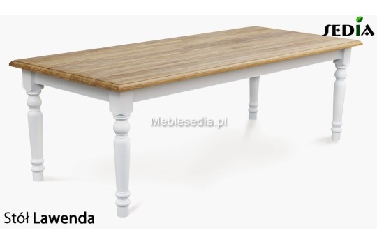 Stół z drewna dębowego Lawenda