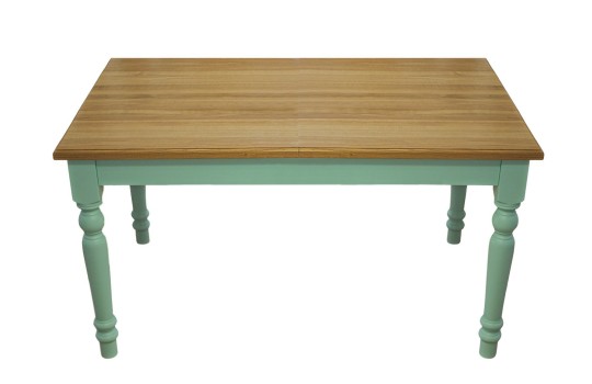 Angielski stół z niebieskimi nogami Lawenda