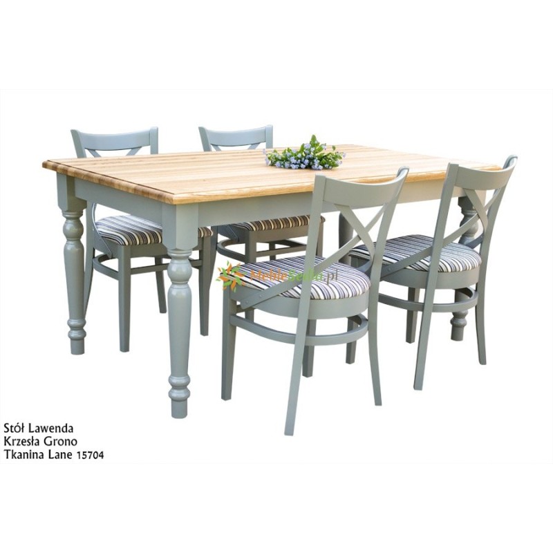 Stół dębowy i krzesła do salonu 