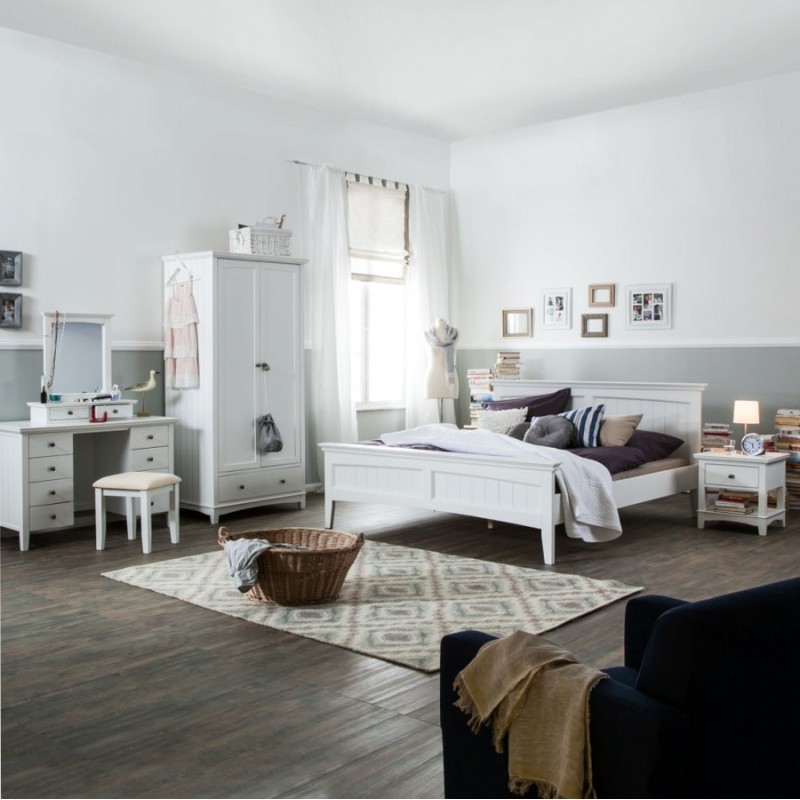 Skandynawskie łóżko 