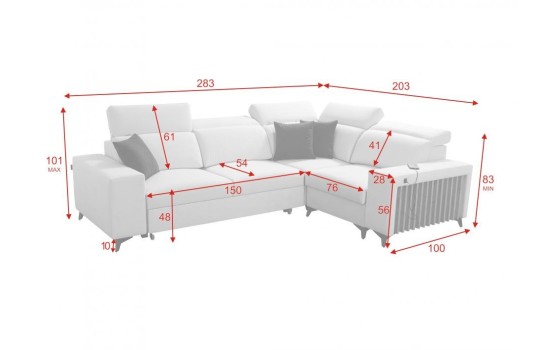 sofa w kształcie litry L sofa w kształcie litry L