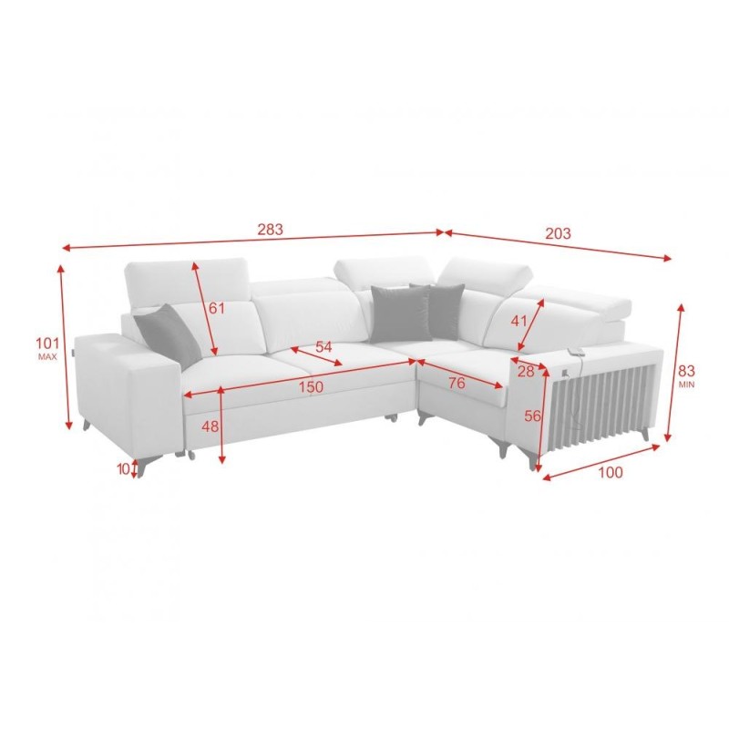 sofa w kształcie litry L sofa w kształcie litry L