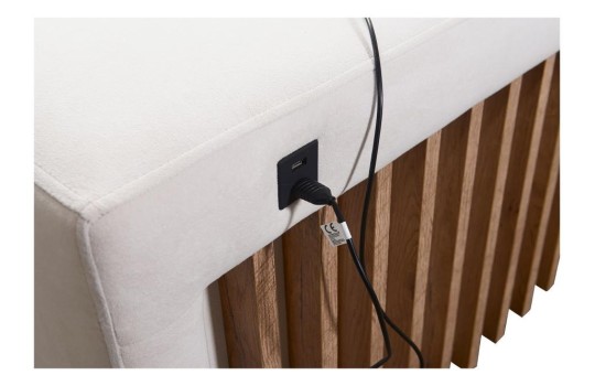 wypoczynek z ładowarką USB 