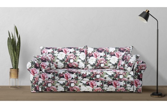 Klasyczna sofa w kwiaty na wymiar