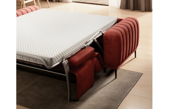 sofa z wygodnym materacem do spania 