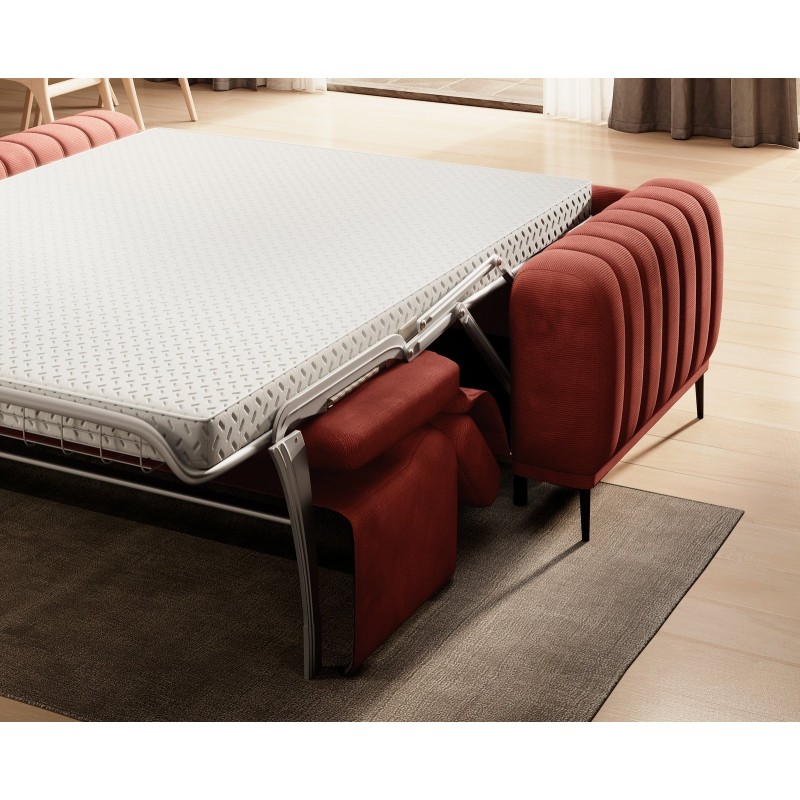 sofa z wygodnym materacem do spania 