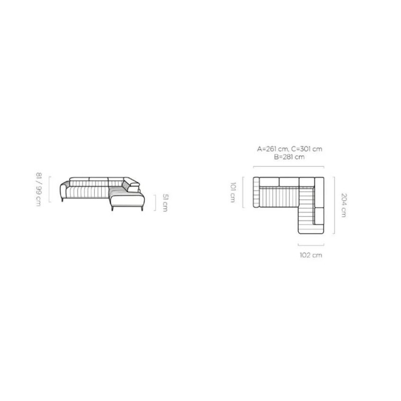 nowoczesny narożnik Tulia 