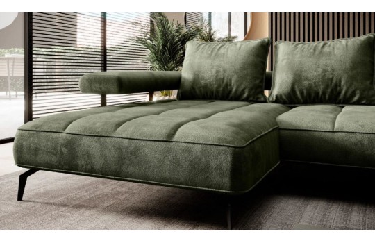 zielona kanapa do salonu