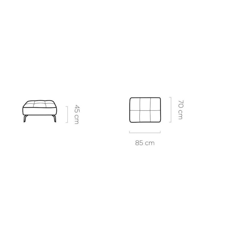 pufa na wysokich nogach 