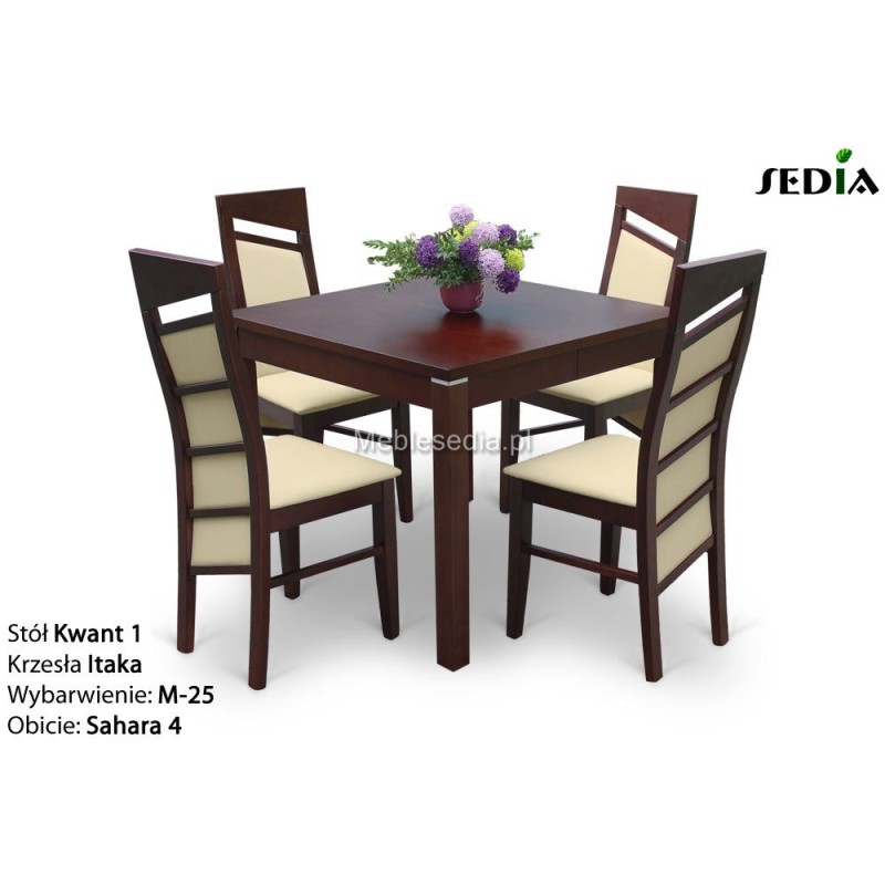 Stół 90x90 z 4 krzesłami