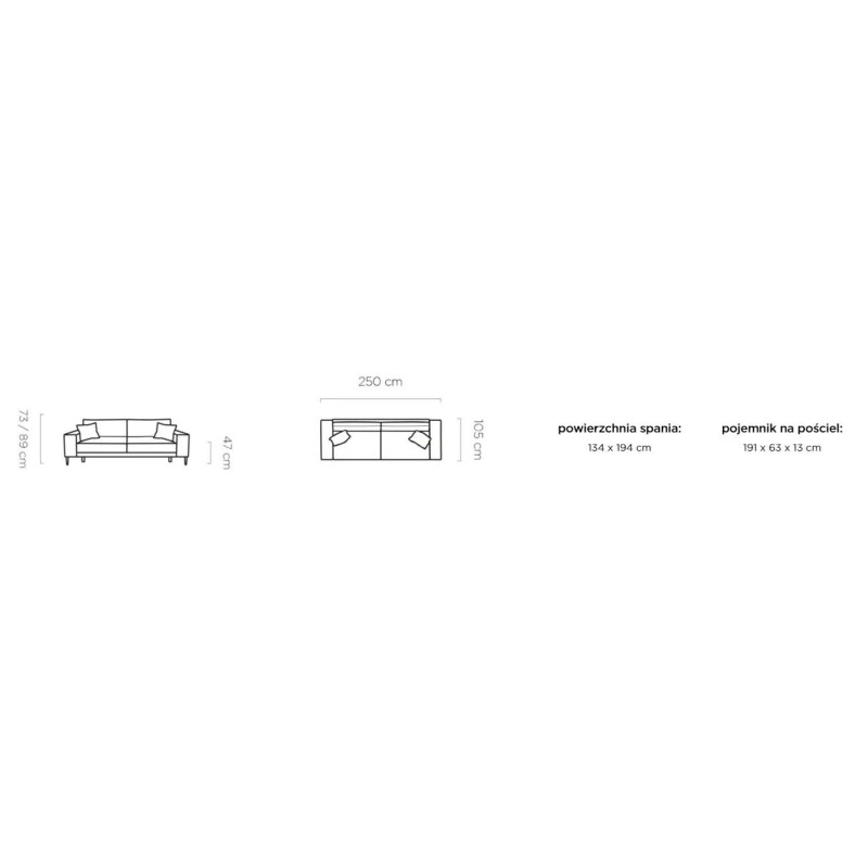 sofa do spania na co dzień 