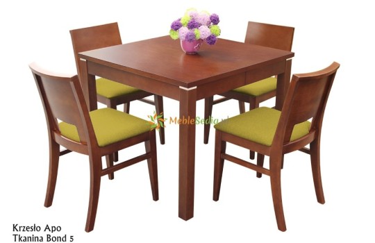 Mały stolik do jadalni Kwant z 4 krzesłami