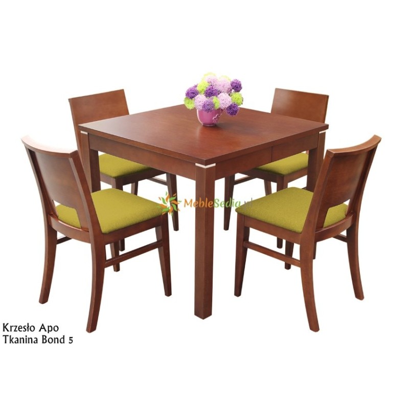 Mały stolik do jadalni Kwant z 4 krzesłami