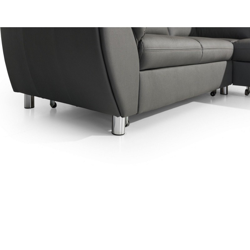 narożnik na metalowych nogach 