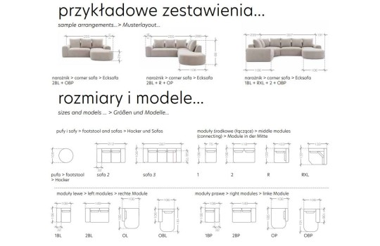 modułowe narożniki Arona 