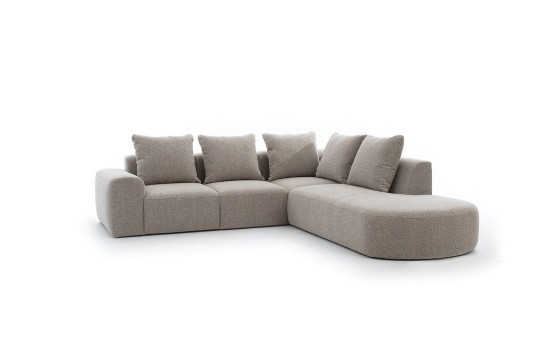 beżowa sofa z otomaną Arona 