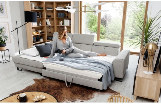 narożnik z wygodnym spaniem Nubia 