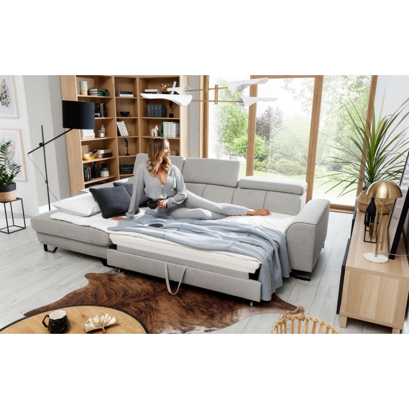 narożnik z wygodnym spaniem Nubia 