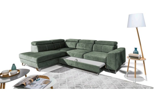 narożnik z wysuwaną funkcją spania