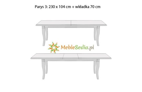 Stół stylizowany Parys 