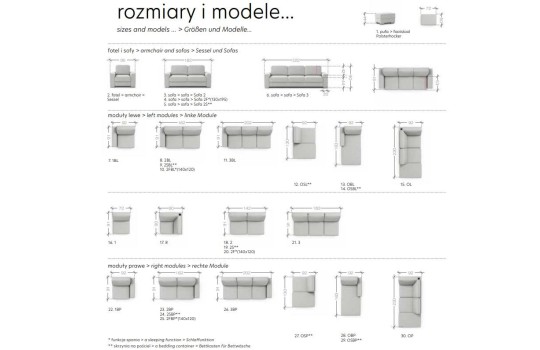 meble do salonu Bondo 