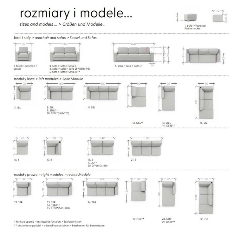 meble do salonu Bondo 