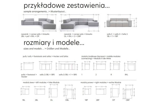 kolekcja narożników modułowych 