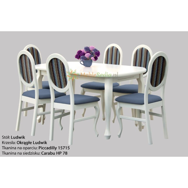 Stół i krzesła w stylu ludwikowskim 