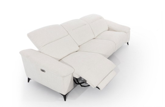 sofa z rozkładanym fotelem do relaksu 