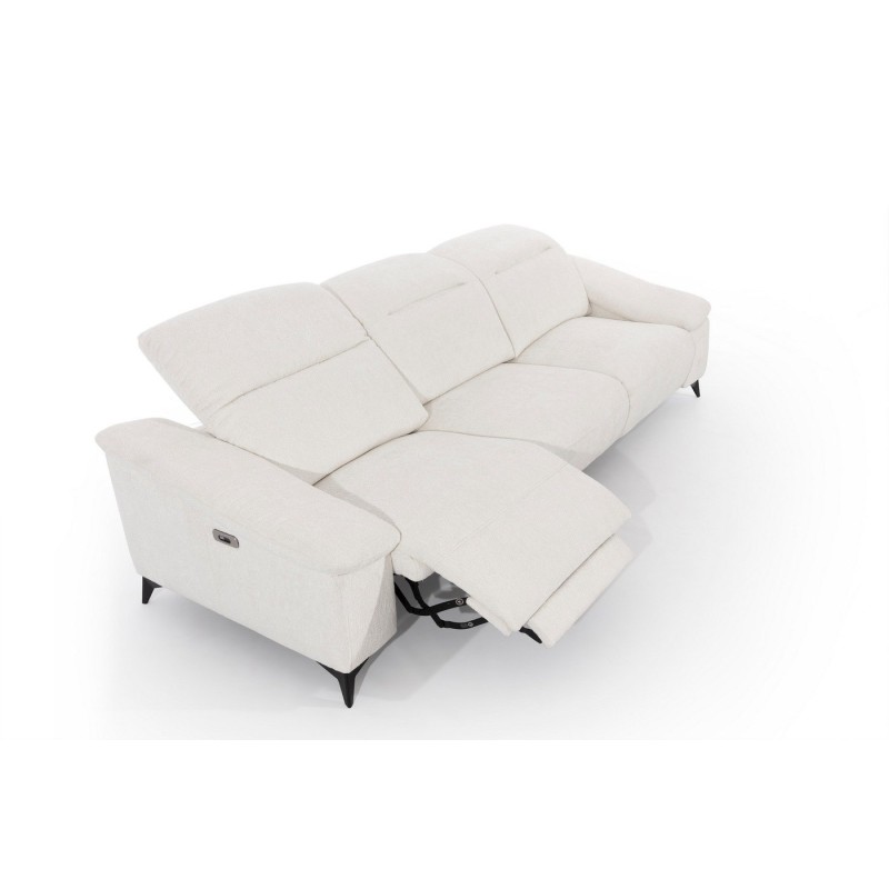 sofa z rozkładanym fotelem do relaksu 